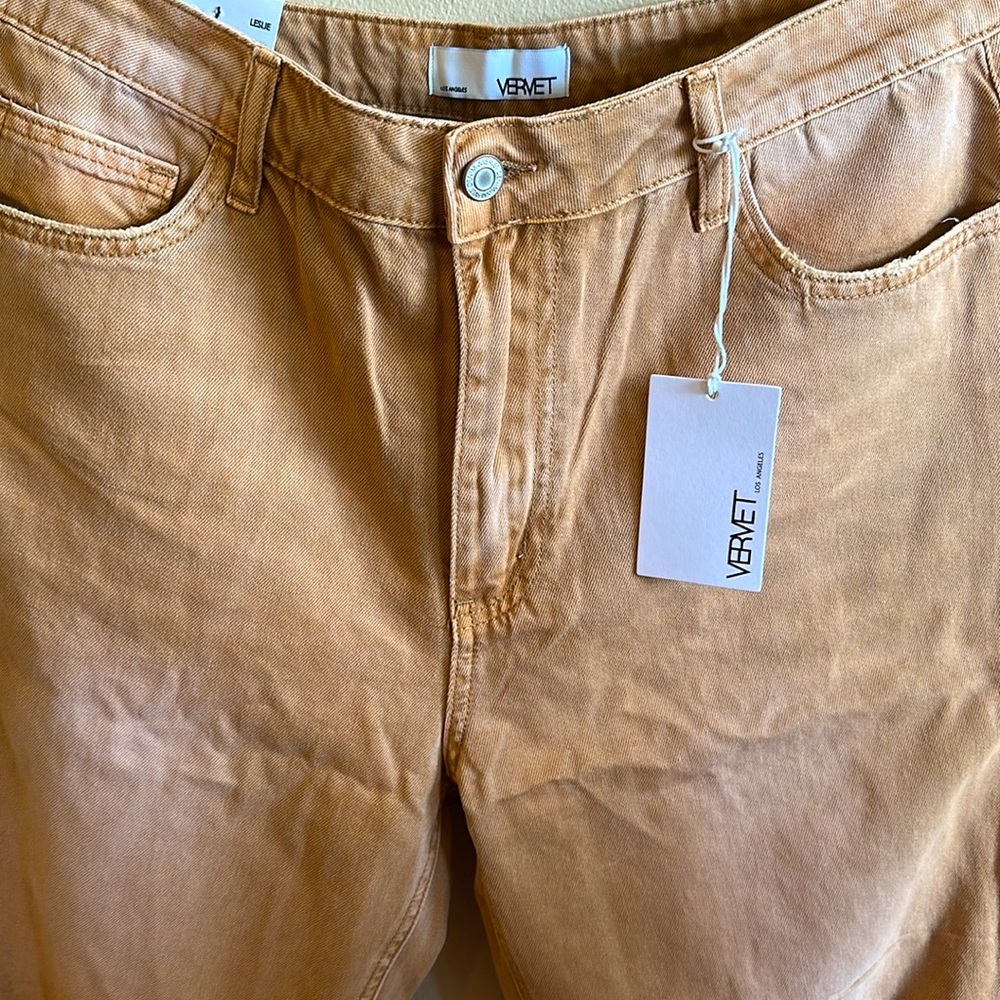 Vervet Josie Crop Flare Jean High Rise Fit Ginger Womens Size 31 - Picture 6 of 15